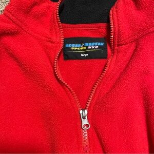 Vibrant Red Fleece Jacket